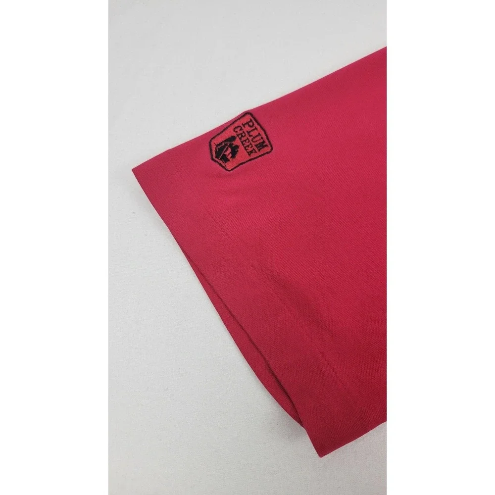 Tiger Woods Collection Nike Fit Dry Golf Polo Shirt Mens Large Red Diamond Check